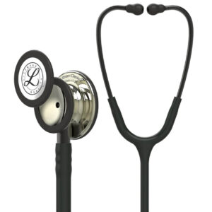 3M™ Littmann® Classic III™ Stethoscope Black Tube-Champagne Chestpiece-Smoke Finish Headset-Smoke Stem