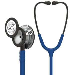 3M™ Littmann® Classic III™ Stethoscope Navy Blue Tube- Mirror Chestpiece -Smoke Finish Headset-Smoke Stem